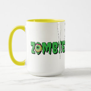 Ghoulishly Fun Funny Rippin' Zombie Halloween Mug