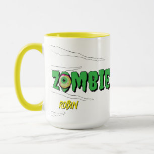 Ghoulishly Fun Funny Rippin' Zombie Halloween  Mug