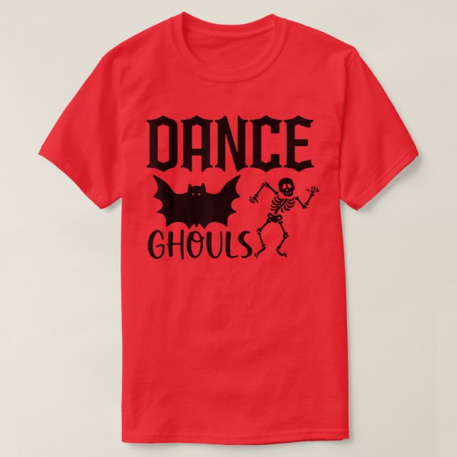 Ghouls Dance of Death Macabre Skeleton  T-Shirt (Design Front)