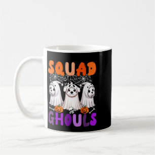 Ghouls halloween squad three cute dogs cosplay boo coffee mug