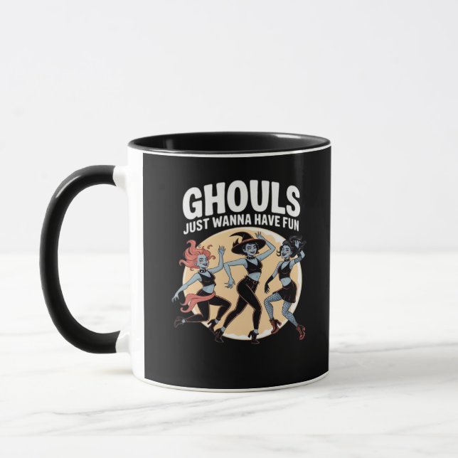 Ghouls Just Wanna Have Fun Autumn & Basic Mug (Left)