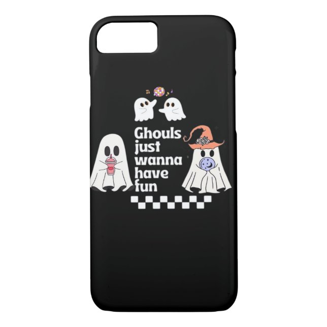 Ghouls Just Wanna Have Fun Autumn Vibes Case-Mate iPhone Case (Back)
