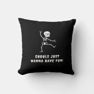 Ghouls Just Wanna Have Fun – Bats, Boots Booze Cushion