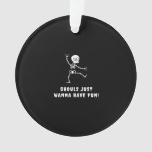 Ghouls Just Wanna Have Fun – Bats, Boots Booze Ornament