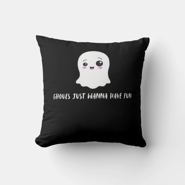Ghouls Just Wanna Have Fun Boo-tiful Autumn Cushion (Front)
