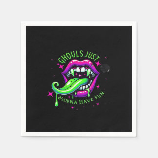 Ghouls Just Wanna Have Fun Boo-tiful Design Napkin