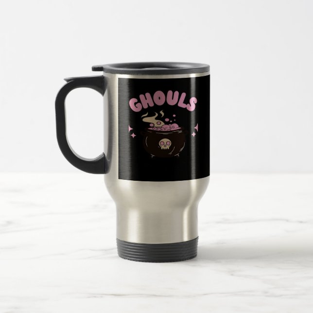 Ghouls Just Wanna Have Fun Classic Design Travel Mug (Left)