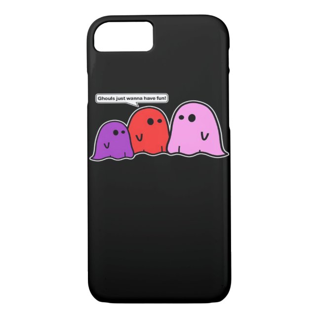 Ghouls Just Wanna Have Fun Classic Slogan Case-Mate iPhone Case (Back)