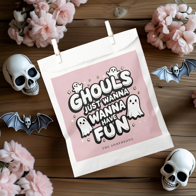 Ghouls Just Wanna Have Fun | Cute Pastel Halloween Favour Bag (Creator Uploaded)