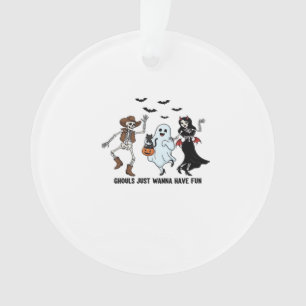 Ghouls Just Wanna Have Fun - Dancing Skeleton Spoo Ornament