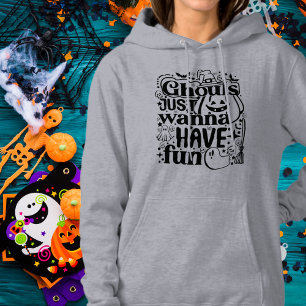 Ghouls Just Wanna Have Fun Editable Colour Hoodie