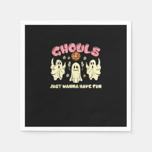 Ghouls Just Wanna Have Fun Funny Halloween Costume Napkin