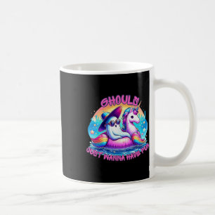 Ghouls Just Wanna Have Fun Ghost Unicorn Summer Va Coffee Mug