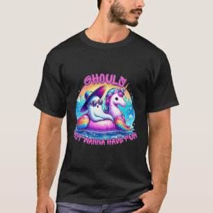 Ghouls Just Wanna Have Fun Ghost Unicorn Summer Va T-Shirt
