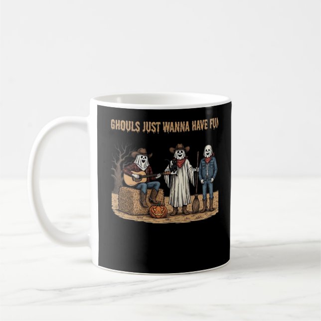 Ghouls Just Wanna Have Fun Halloween Gifts Autumn  Coffee Mug (Left)