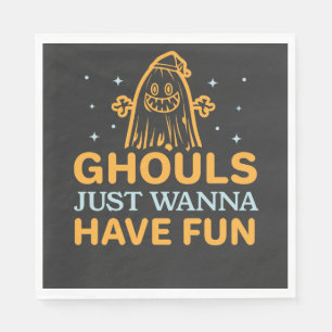 Ghouls Just Wanna Have Fun! Halloween Napkin