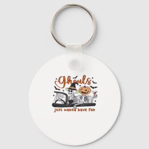 Ghouls Just Wanna Have Fun – Halloween Skeletons D Key Ring