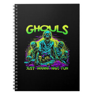 Ghouls Just Wanna Have Fun - Halloween Sloth Desig Notebook