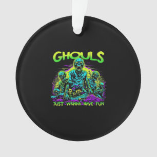 Ghouls Just Wanna Have Fun - Halloween Sloth Desig Ornament