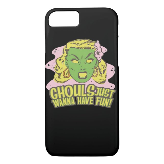 Ghouls Just Wanna Have Fun Lazy Sloth Case-Mate iPhone Case (Back)