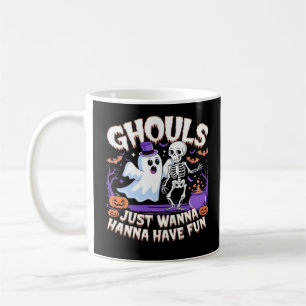 Ghouls Just Wanna Have Fun Lazy Sloth Coffee Mug