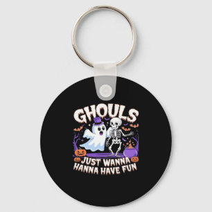 Ghouls Just Wanna Have Fun Lazy Sloth Key Ring