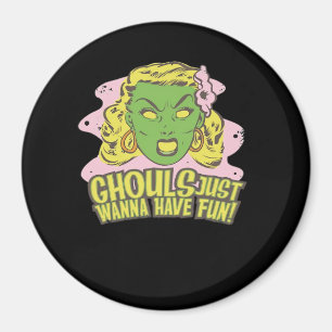 Ghouls Just Wanna Have Fun Lazy Sloth Magnet