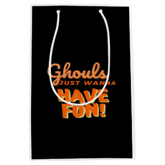 Ghouls Just Wanna Have Fun Medium Gift Bag