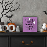 Ghouls Just Wanna Have Fun Purple Halloween Wooden Box Sign<br><div class="desc">This scary cute personalised wooden Halloween art decor features the quote "Ghouls just wanna have fun". Features stylish black text and light purple background colour (colours can be customised) with two little ghosts.</div>