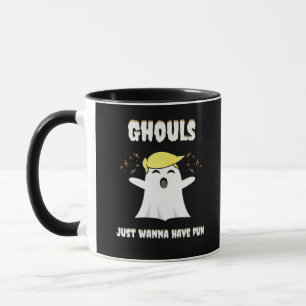 Ghouls Just Wanna Have Fun Retro Design Mug