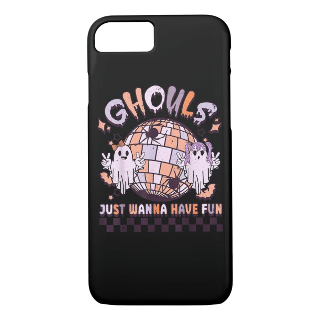 Ghouls Just Wanna Have Fun Retro Halloween Costume Case-Mate iPhone Case (Back)