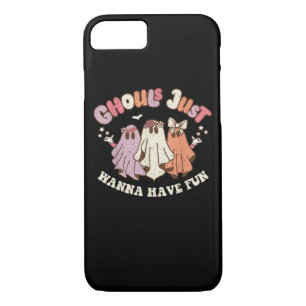 Ghouls Just Wanna Have Fun Retro Halloween Groovy  iPhone 8/7 Case