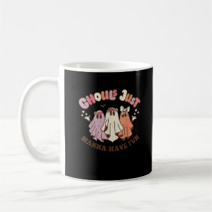 Ghouls Just Wanna Have Fun Retro Halloween Groovy  Coffee Mug
