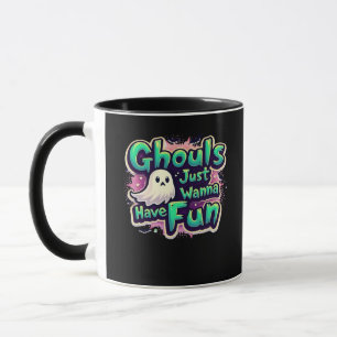 Ghouls Just Wanna Have Fun - Retro Halloween Mug