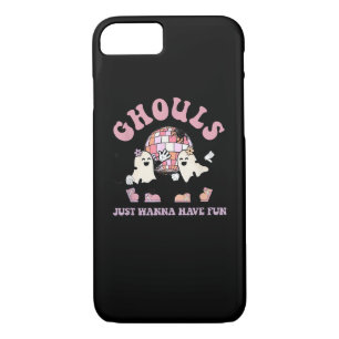 Ghouls Just Wanna Have Fun Retro Halloween Party C iPhone 8/7 Case