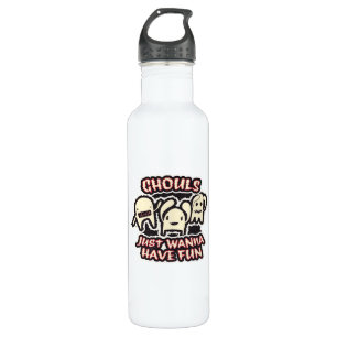 Ghouls Just Wanna Have Fun Retro Spooky 710 Ml Water Bottle