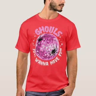 Ghouls Just Wanna Have Fun Spiders Night Out Boys T-Shirt