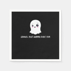 Ghouls Just Wanna Have Fun Spooky Quote Napkin