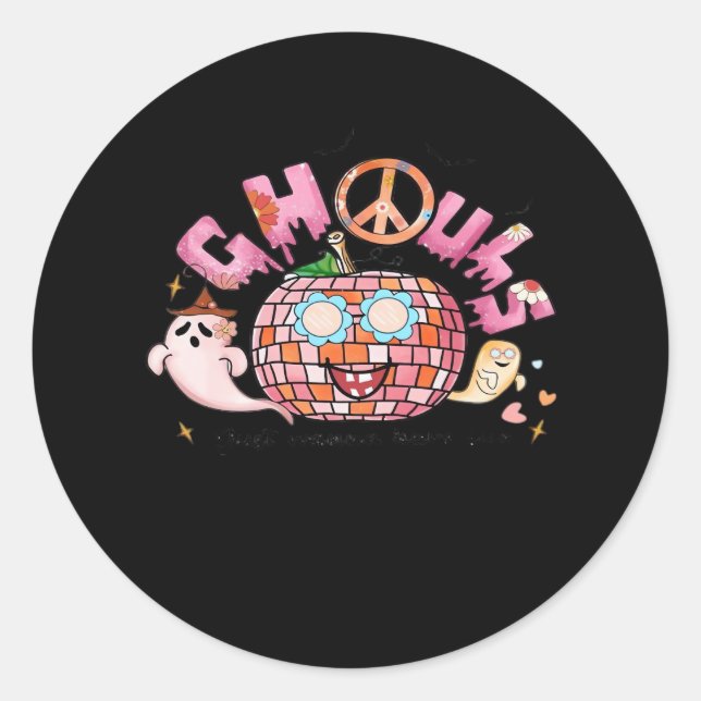 Ghouls Just Wanna Have Fun Sublimation Classic Round Sticker (Front)