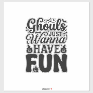 Ghouls Just Wanna Have Fun Vintage Halloween SVG_1
