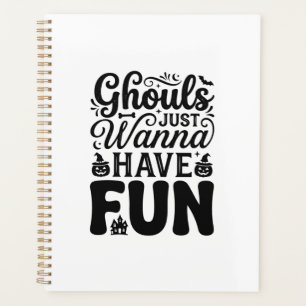 Ghouls Just Wanna Have Fun Vintage Halloween SVG_1 Planner