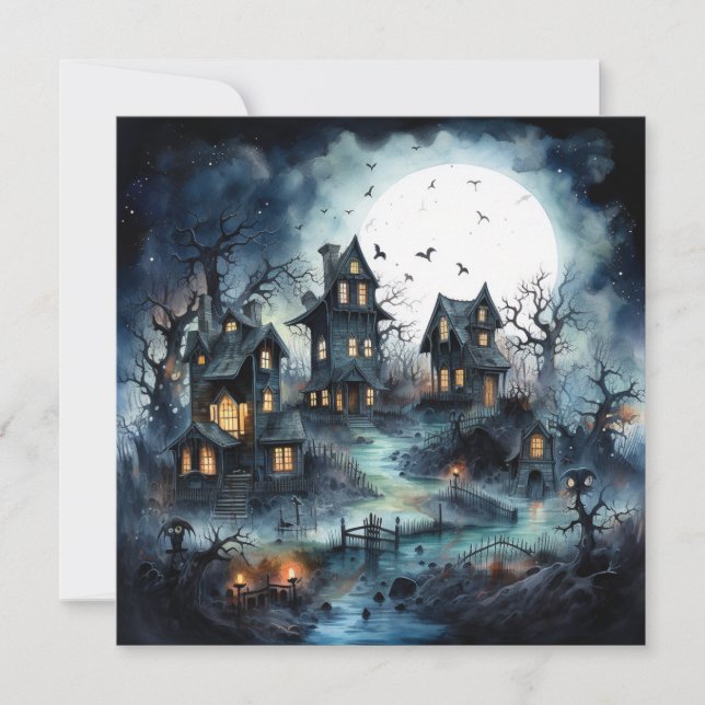 👻🎉 Ghouls Night In: A Spooktacular Soiree! 🎉👻 Invitation (Front)
