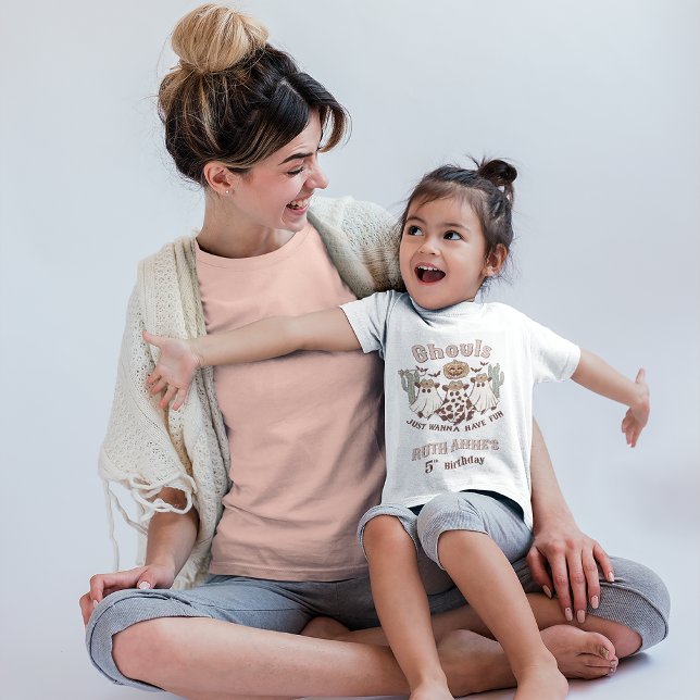 Ghouls Wanna Have Fun Halloween Birthday Party T-Shirt ("Ghouls Just Wanna Have Fun" Halloween or Halloween Birthday T-Shirt)