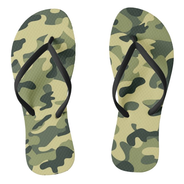 GI Camouflage Military Celebration Party   Thongs (Footbed)