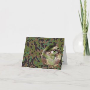 GI Camouflage Soldier Party Personalised Invitation