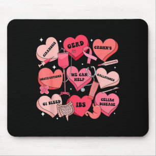 Gi Nurse Valentine Hearts Candy Gastroenterology E Mouse Pad