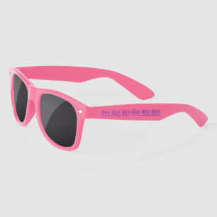 Gia Name In Dimensional Pink, Sunglasses