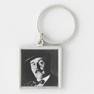 Giacomo Puccini (1858-1924) 1924 (photolitho) (b/w Key Ring