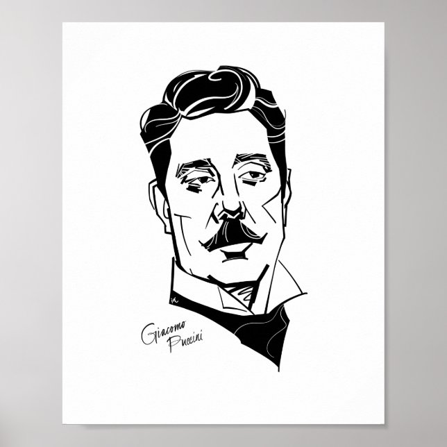 Giacomo Puccini Poster (Front)