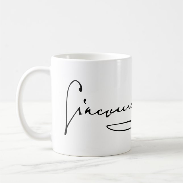 Giacomo Puccini signature Coffee Mug (Left)